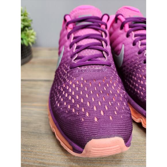Nike Air Max 2017 Shoes Womens Size 11 Purple Pink Orange Running 849560-502 - Picture 4 of 14